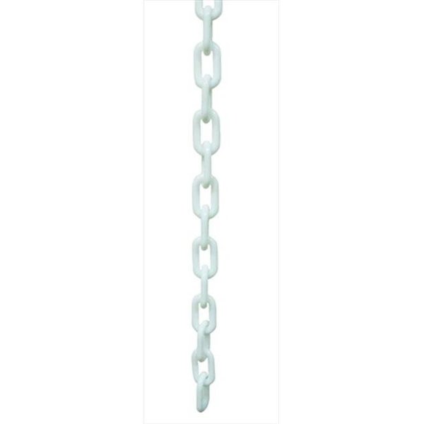 Vic Crowd Control Inc VIP Crowd Control 1882-32 1.5 in. dia. Plastic Chain - 32 ft. Length; White 1882-32